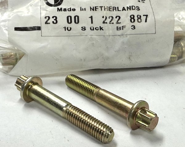 (23001222887)-Torx Bolt (M8x50mm)-Trans to Engine mounting-most models 1984-on (Genuine BMW) (16 available)