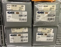 (33211226667)-Axle Shaft Assembly (NEW) - 524td, 528e, 533i, 535i, M5 (82-88), 633/635/M6 (84-89) (Lobro) (4 available)