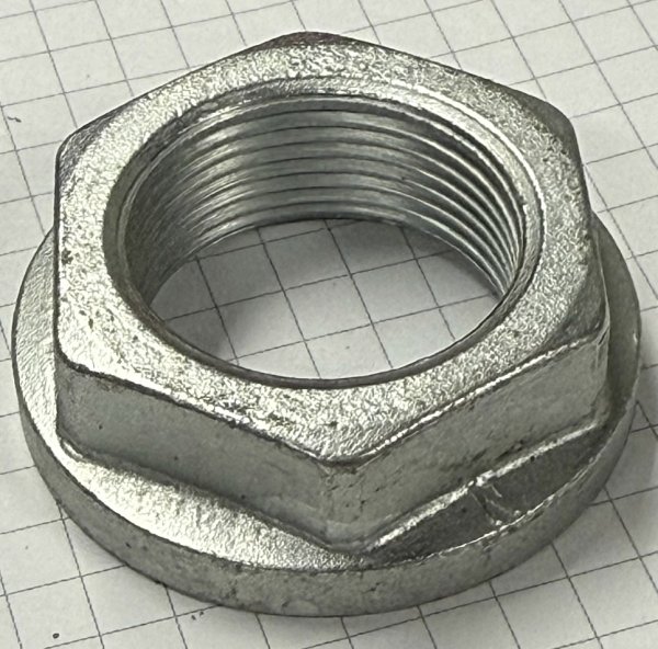 (33411123428)-Rear Axle Nut (M27x1.5)- E28/E34 (82-95) and E23/E32 (78-94), E24 (85-89) (5 available)