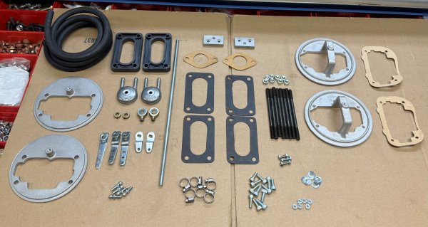 (Weber)(900-2794)-JAM Engineering Carburetor Conversion Kit for BMW Bavaria & CS (E3/E9) (dual Weber DGAV carbs) plus Spares