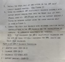(Weber)(53903.000)-Idle Cut-off Solenoid (32/36 DGAV/DGEV carburetors) (4 available)