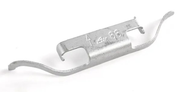 (34211157046)-Brake Pad Retainer Spring (Rear)-M3 (88-91), 318/323/325/328 (92-06), E32/E34, E38/E39 (ATE66) (4 available)