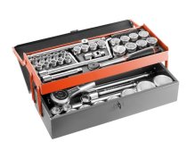 (SK.453N)-Facom Mixed Drive (1/2 & 3/4) 6pt Metric Tool Set (8>50mm)