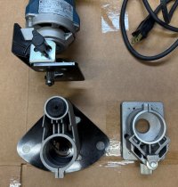 (Bosch 1609)-BOSCH 1609 Laminate Trimmer INSTALLER'S KIT w/3 Bases in Metal Case (Like New)