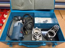 (Bosch 1609)-BOSCH 1609 Laminate Trimmer INSTALLER'S KIT w/3 Bases in Metal Case (Like New)