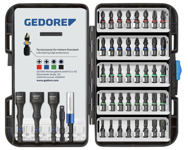 (EN.1J45PB-Gedore)(666-045)- 45pc Impact Bit Set (Gedore) (Free with $500+ purchase)