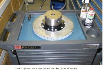 Accuturn 8944 Brake Lathe with Lista 5-drawer cabinet (Pickup only-northern NJ)