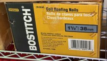 (CR4DGAL) - Stanley Bostitch 1 1/2″ Coil Roofing Nails (7,200pc) (1 case available)