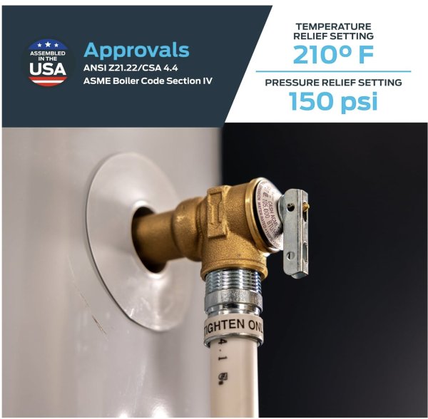 Cash Acme T&P Relief Valve (NCLX-5) (3 available)