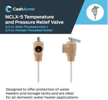 Cash Acme T&P Relief Valve (NCLX-5) (3 available)