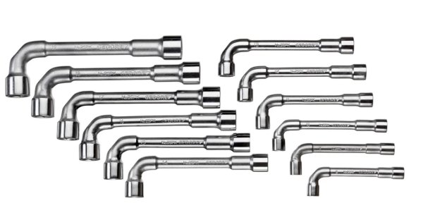 (75.JN12-Gedore) - Gedore Angled Socket Wrench Set-12pc (6x6pt) (8-19mm)