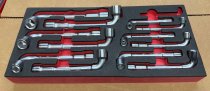 (75.JN12-Gedore) - Gedore Angled Socket Wrench Set-12pc (6x6pt) (8-19mm)