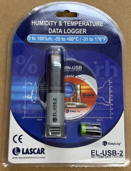 (Lascar EL-USB-2)-Relative Humidity & Temperature Data Logger (New/Unopened)