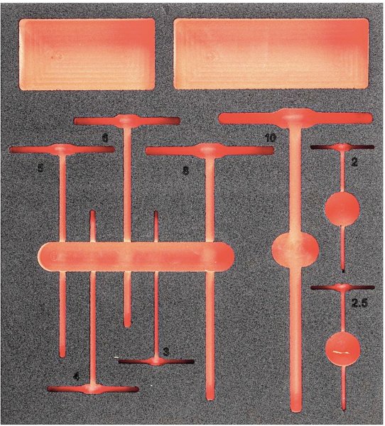 (PM.MOD84TCJ8)-Foam Tray-for MODM84TCJ8 T-handle wrenches (USAG) (5 available at this price)