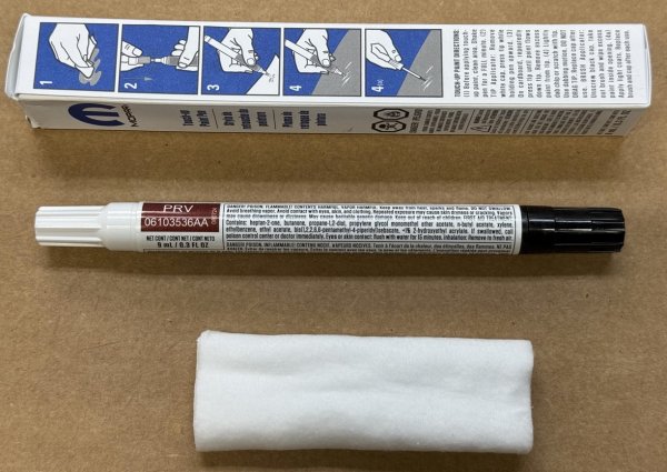 (Pacifica)(06103536AA) - Touch-up Paint Pen for Chrysler Pacifica (Velvet Red / PRV) (New)