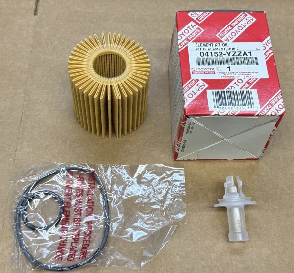 (Toyota)(04152-YZZA1) - Factory Oil Filter-most 6cyl 2006-2024 (Camry, Venza, Sienna, Rav4, Tacoma, Highlander) (7 available)
