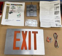 Exit Sign-LED with Die Cast Aluminum Housing (battery backup) (1 available)