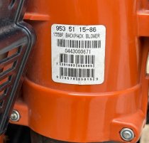 (Husqvarna 155BF) - Backpack Blower (used by homeowner for 2 seasons)- local pickup only in Northern NJ