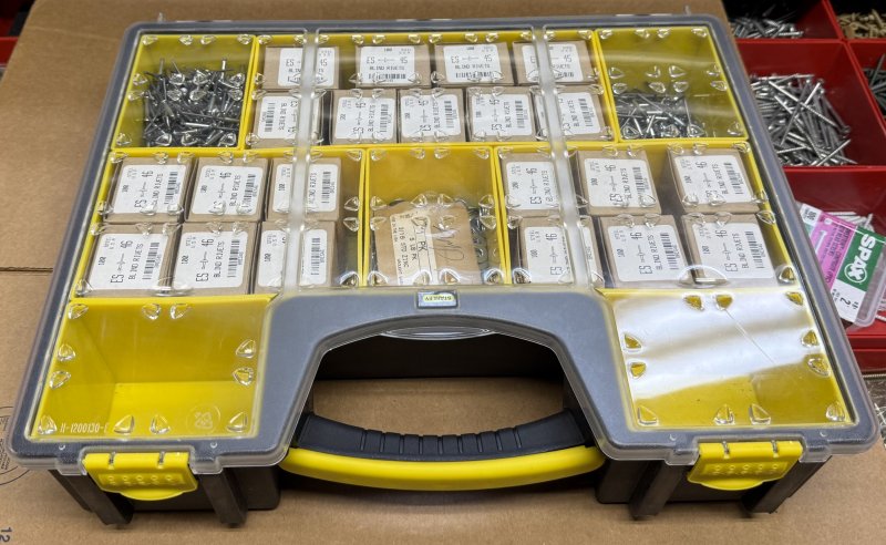 (Rivet Assortment)- Steel Blind Rivets-size 45 & 46 - with Stanley organ...