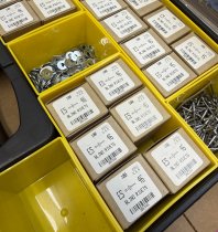 (Rivet Assortment)- Steel Blind Rivets-size 45 & 46 - with Stanley organizer case (2500+ pc) (made in USA) (1 available)