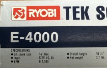 (Ryobi E-4000) - Ryobi E-4000 Screw/Tek Driver (like new) (made in Japan)