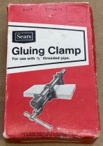 (Craftsman)(9-6675)-Vintage SEARS Gluing Clamp For Use With 1/2” Threaded Pipe (new)