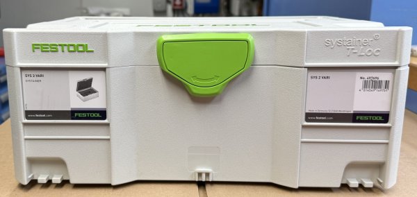 (497696)-Festool Sys2 Vari T-Loc Systainer (with diced foam inserts) (2 available)