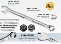 (441.8)(285x)-Grip Series Mid-length Combination Wrench-8mm (USAG)