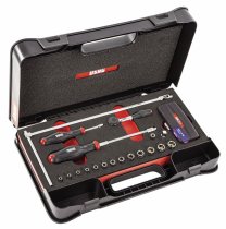 (R.180J31B) (608 1/4 EAK) - 1/4″ Drive Tool Set with Rotator Ratchet & Compact Bit Set (4-14mm) (50pc total) (USAG)
