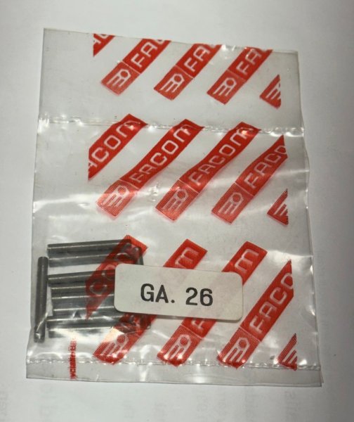(GA.26) - Safety Pin for Impact Sockets (3x25mm) (use with pin BA.26 o-ring) (price is "per pin" - limited supply)