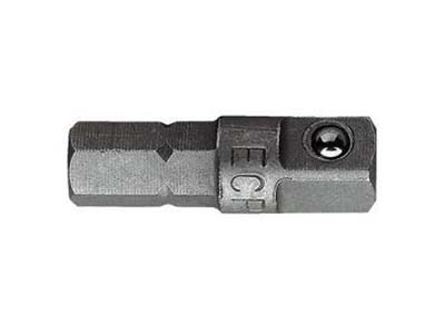 (ECR) -1/4" Socket Adapter (1/4 Hex to 1/4 Square)(Facom)