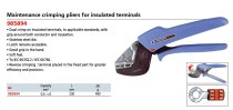 (985894)-Crimping Pliers for Insulated Terminals