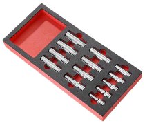 (MODM.HLA)-13pc Mixed Drive 6pt Metric Deep Socket Module Set