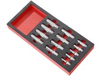 (MODM.HLA)-13pc Mixed Drive 6pt Metric Deep Socket Module Set