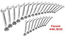 (440.JE25)-25pc Metric Combination Wrench Set (6-34mm) (Facom)