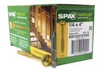 1/4 x 4″ Washer Head Lags (Yellow Zinc)(50pc) (Close out-3 available)
