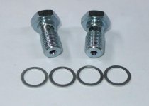 Banjo Bolt Set-10x1.0mm (brushed nickel plating w/washers)