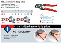 (485.23) -Automatic MultiGrip Pliers-9"
