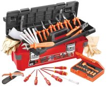 (2185C.VSE)-28pc Insulated Electricians Tool Set w/HD Tool Box