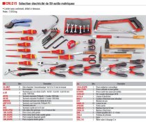 (CM.E15) -Electrician's Metric Tool Set-52pc (non-Insulated) (limited supply) (Freight)