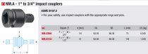 (NM.230A) -1" Drive Impact Adapter/Reducer (1" to 3/4")
