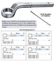(54A.30)-Heavy Duty Offset Ring Wrench-30mm (USAG)