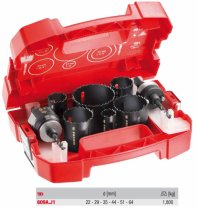 (609A.J1)-Holesaw Set (6 sizes w/chucks/pilot drills)(Facom)