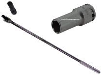 (NSB.17-BB-spec)-Wheel Lug Socket & Breaker Bar-17mm (Mercedes) (1 available)