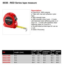 (893B.319)-Metric Tape Measure w/ABS Case (3m)