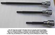 (SHP.6ELA2) -1/2" Drive Extra Long Reach Hex Socket-6mm (USAG)