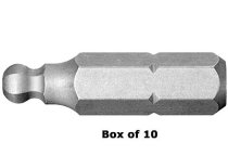 (ETS.104-10pk)-1/4″ Hex Bit w/ball tip-4mm (L=25mm)(10pc)(Facom)