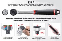 (J.161B)(237 A)-3/8" Drive High Performance Ratchet (USAG)