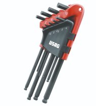 (83SH.JP9A)-9pc Long Metric Hex Key Set (w/ball tip) (USAG)
