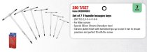 (84TC.JE7)-7pc T-Handle Hex Key Set (2>8mm)(USAG)